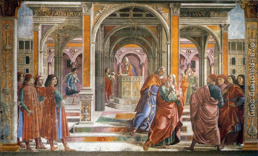 Domenico Ghirlandaio : Expulsion of Joachim from the Temple